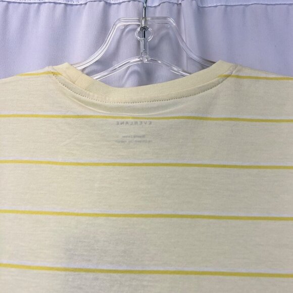 Everlane Women’s Short Sleeve Crew Neck Tee Yellow Striped Size Small New - Picture 6 of 9